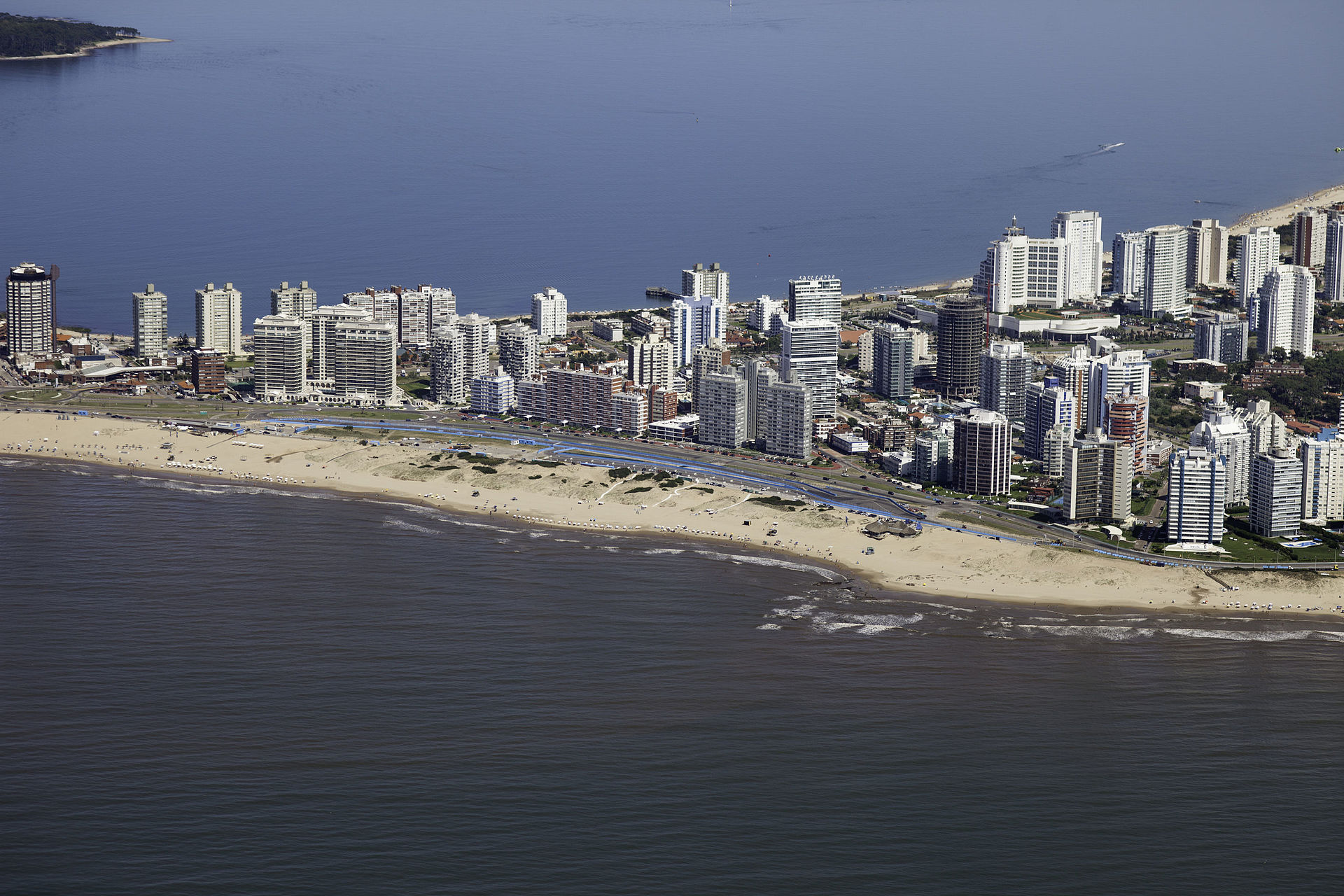 Vista aérea de Punta del Este, Uruguay